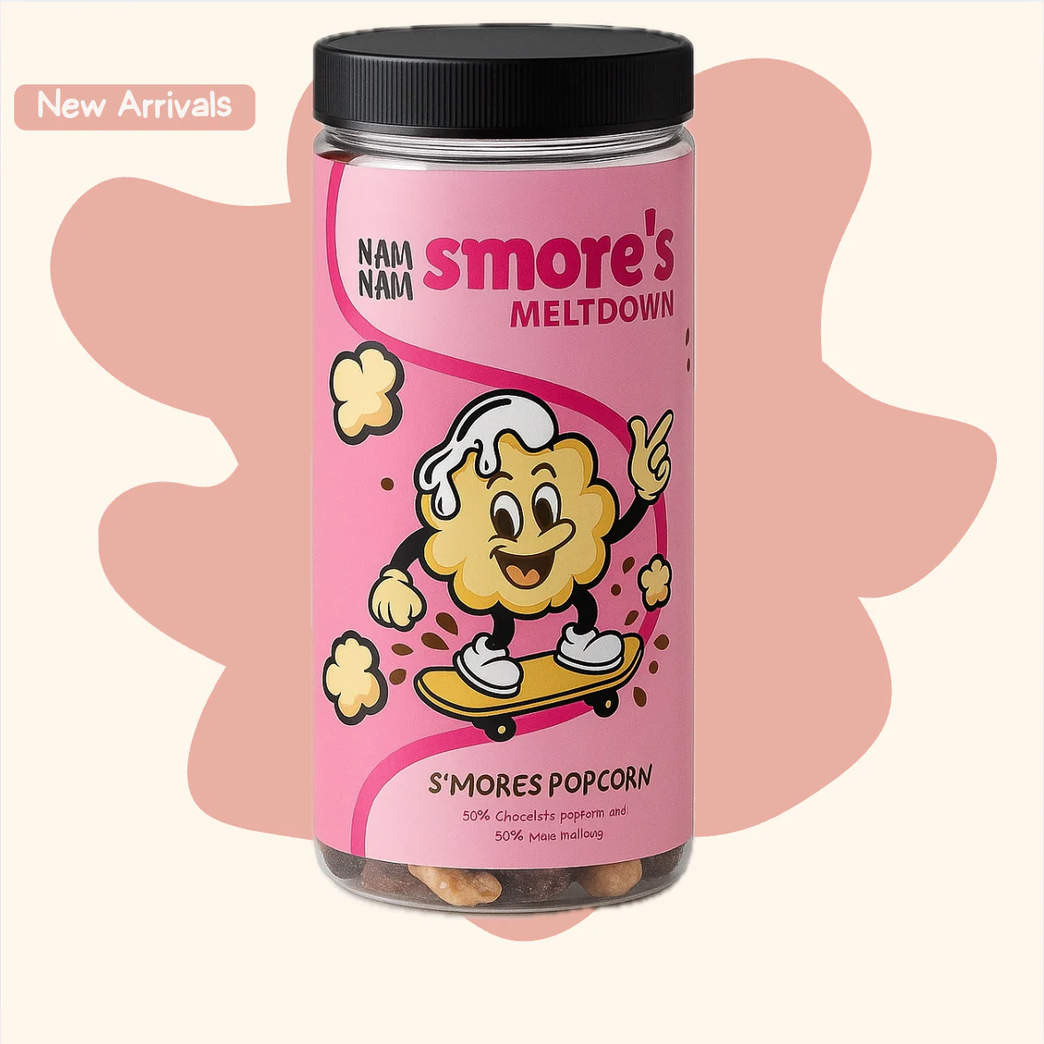 S'mores Popcorn(50% Belgian Chocolate Popcorn and 50% Marshmallows)