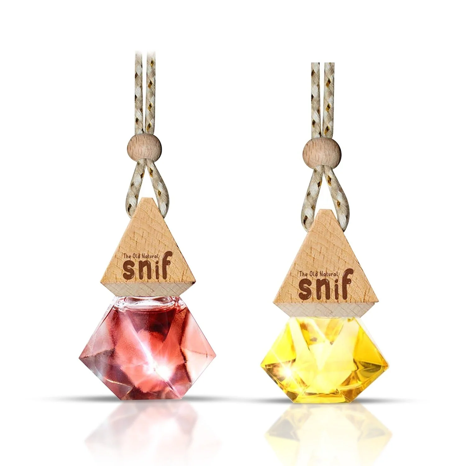 Snif Diamond Hanging Car Air Freshener with Refill Pack (Lavish Musk 10ml + 15ml Refill Pack) - Image 7