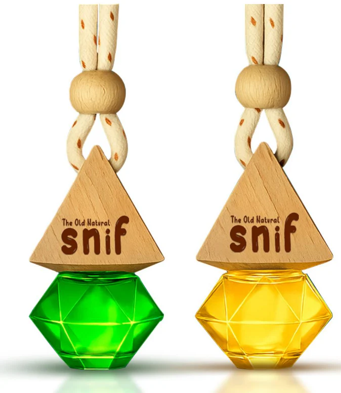 Snif Diamond Hanging Car Air Freshener with Refill Pack (Sandal Twig 10ml + 15ml Refill Pack) - Image 7
