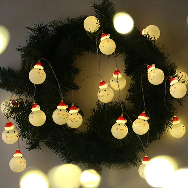 Snowmen Christmas String decorative light - 10 hangings - Image 2