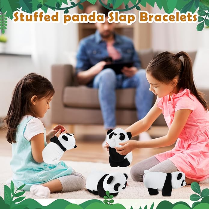 SnugBoo: Cute Panda Slap Bracelet, Soft Cuddly Wrist Hug Toy for Kids & Cute Aesthetics, Perfect Gift for Birthdays, Christmas & Surprise Gifts - Image 2
