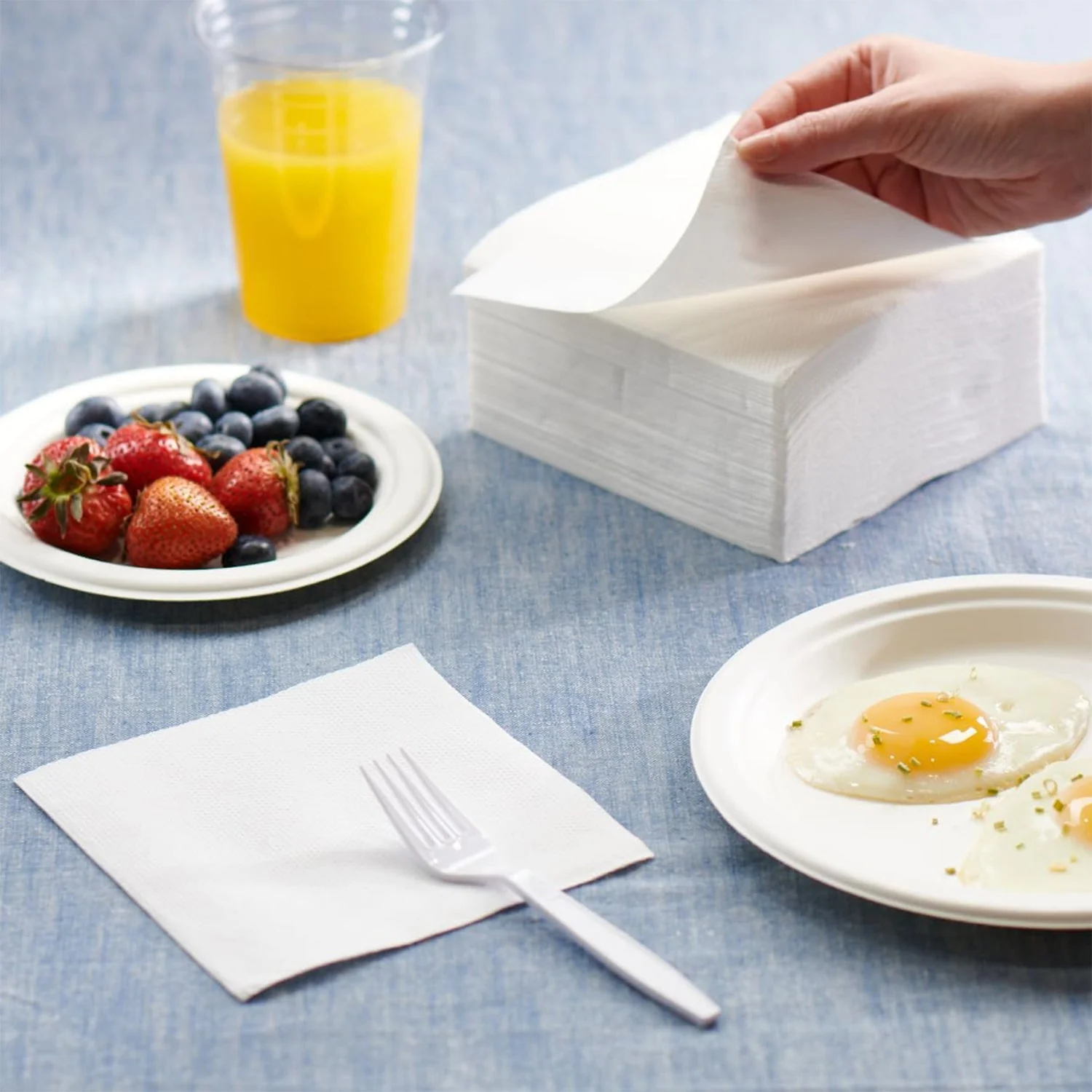 Soft & Absorbent Disposable Tissue Paper / Napkins Set (50 Pc) - Image 3
