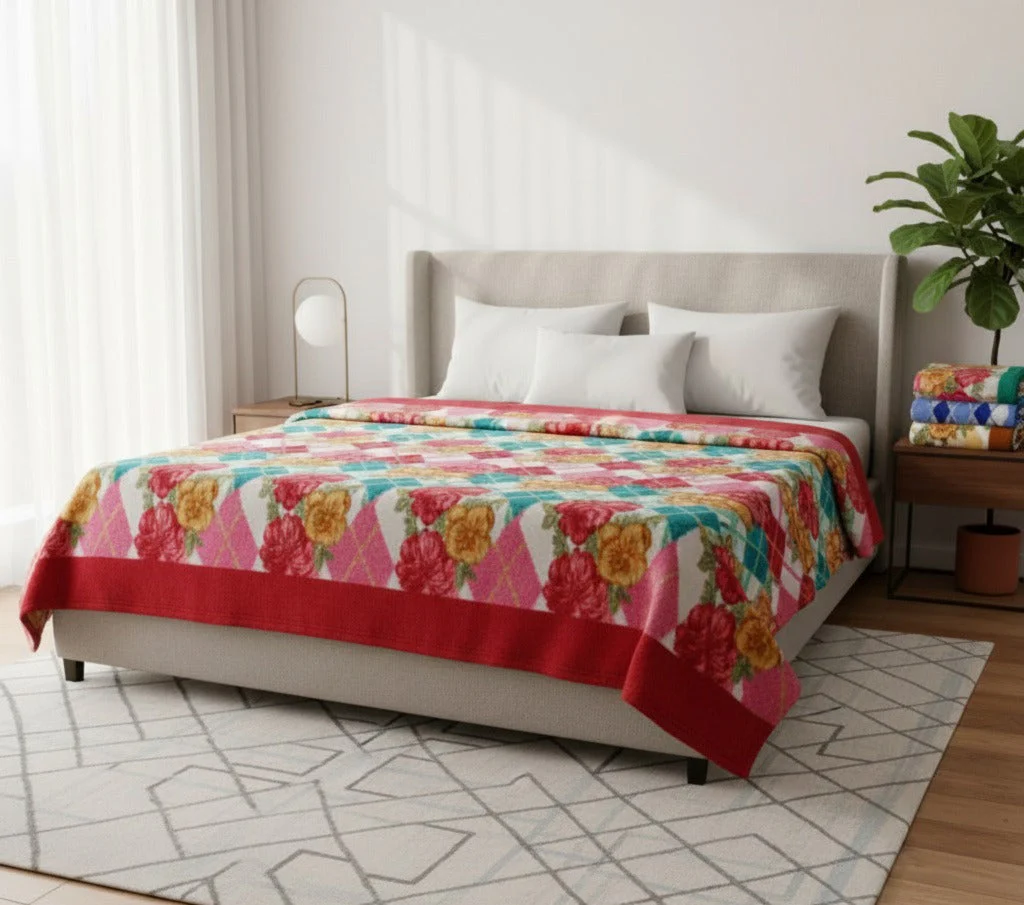 Soft Multicolor Fleece Blanket