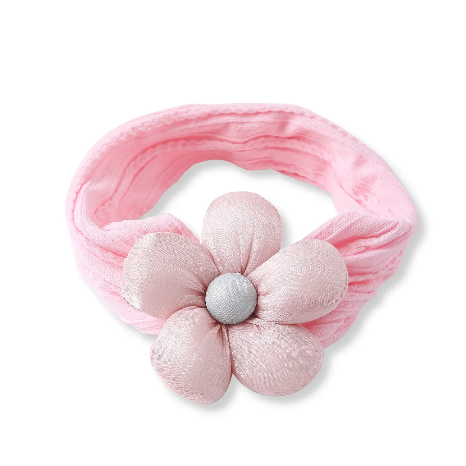 Soft Pink Baby Cotton Headband - Stylish & Comfortable - Image 4