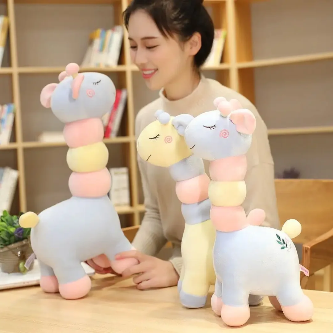 Soft Plush Giraffe Toy in Pastel color – Perfect Adorable Gift for Babies and Kids - Image 5