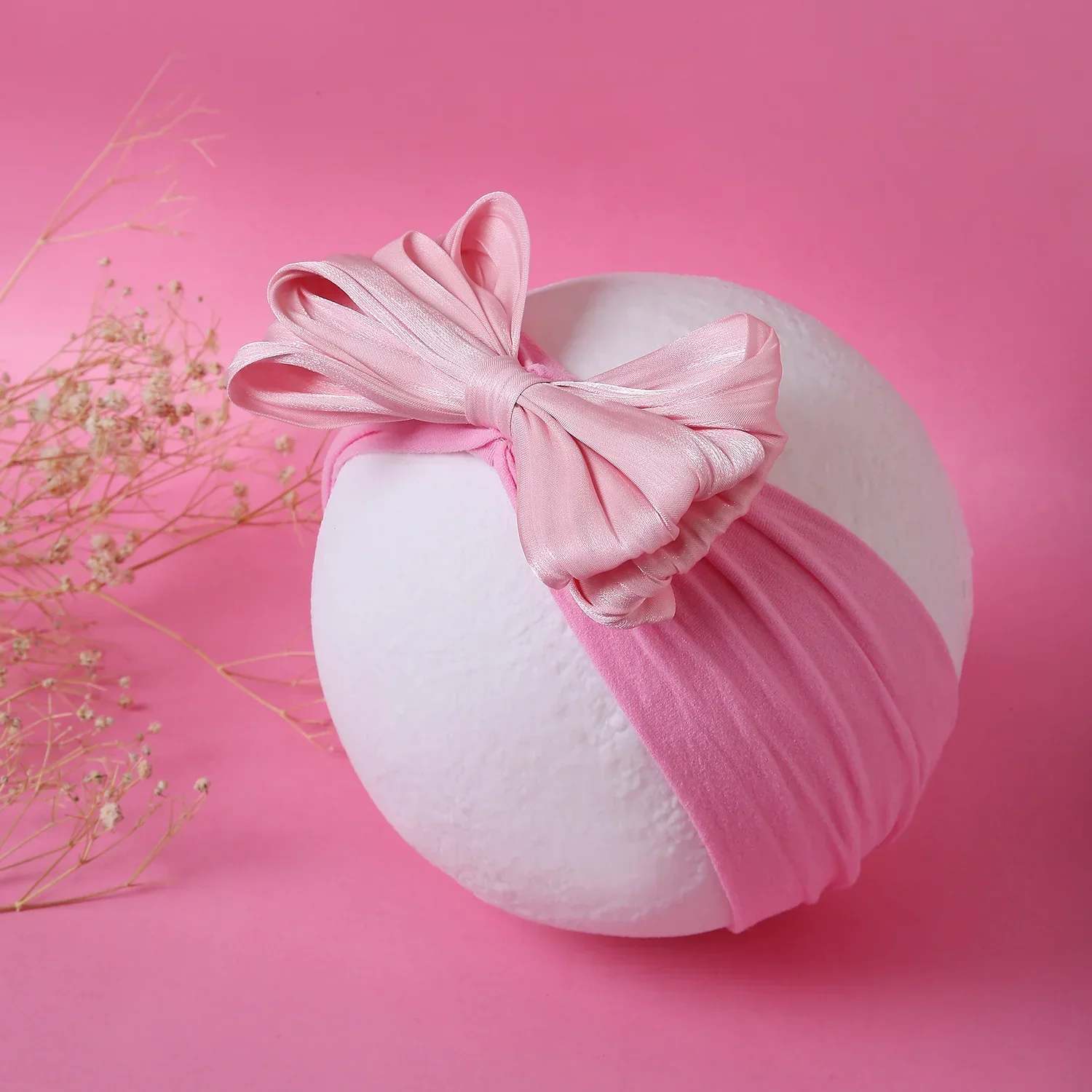 Soft & Stylish Baby Cotton Headbands with Bows - Image 2
