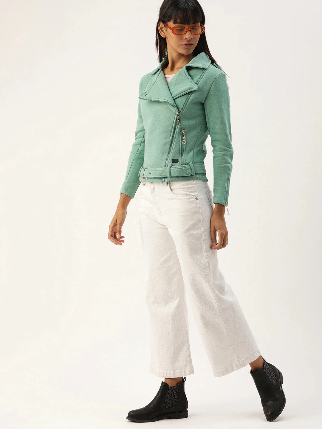 Solid Biker Jacket - Image 2