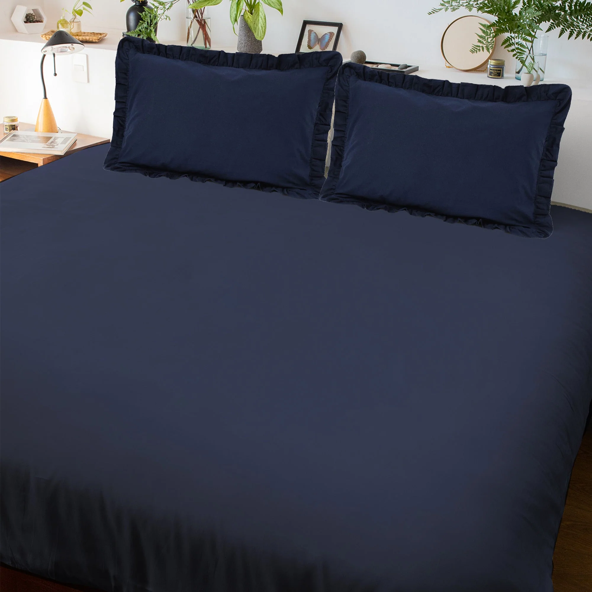 Solid Colour 100% Cotton, 270 Tc King Bedsheet - Image 12