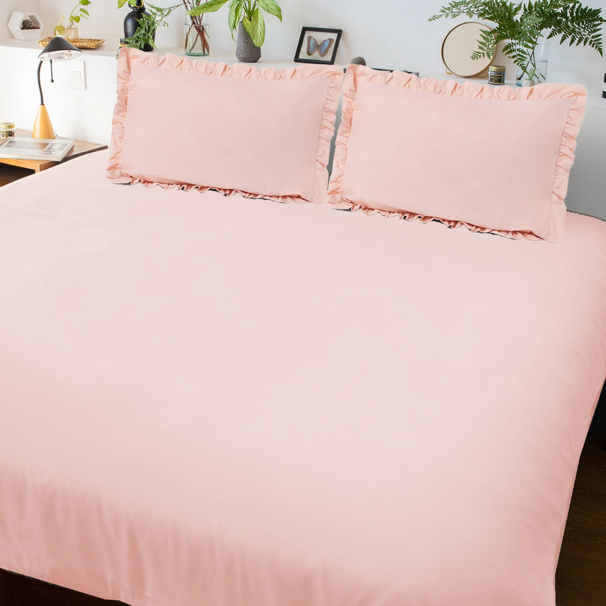 Solid Colour 100% Cotton, 270 Tc King Bedsheet - Image 27