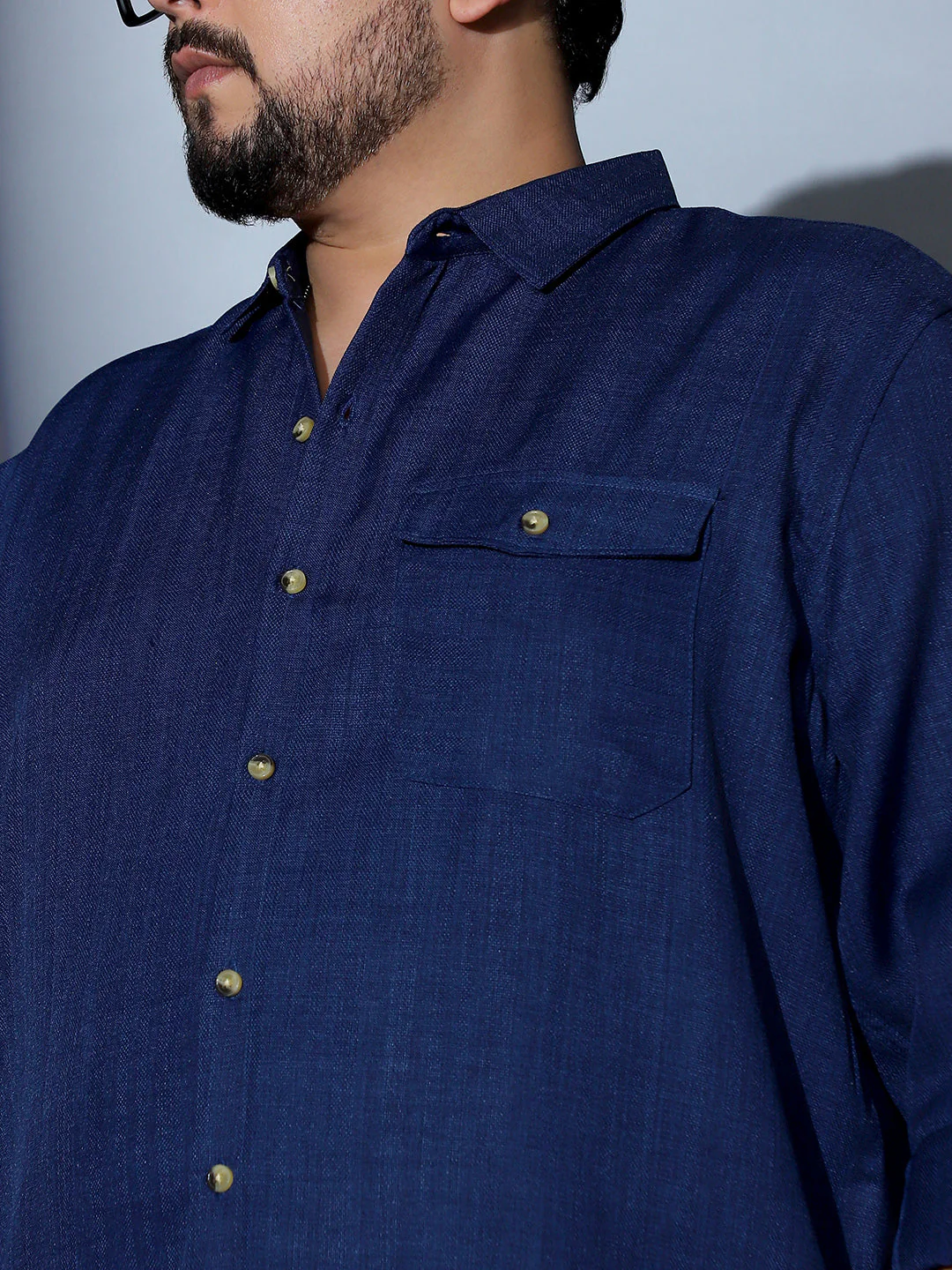 Solid Dobby Regular Shirt - Image 7