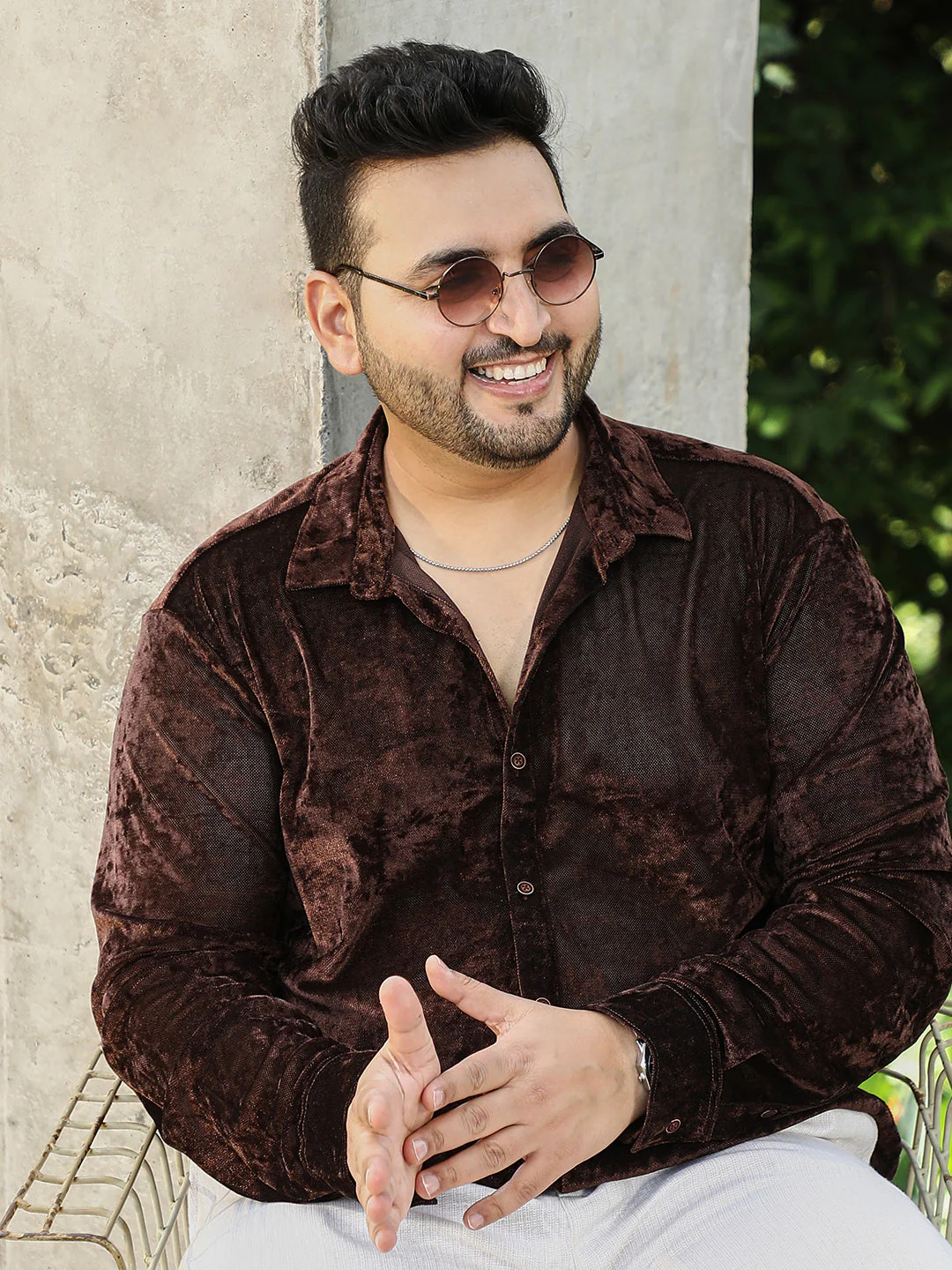 Solid Velvet Shirt - Image 55