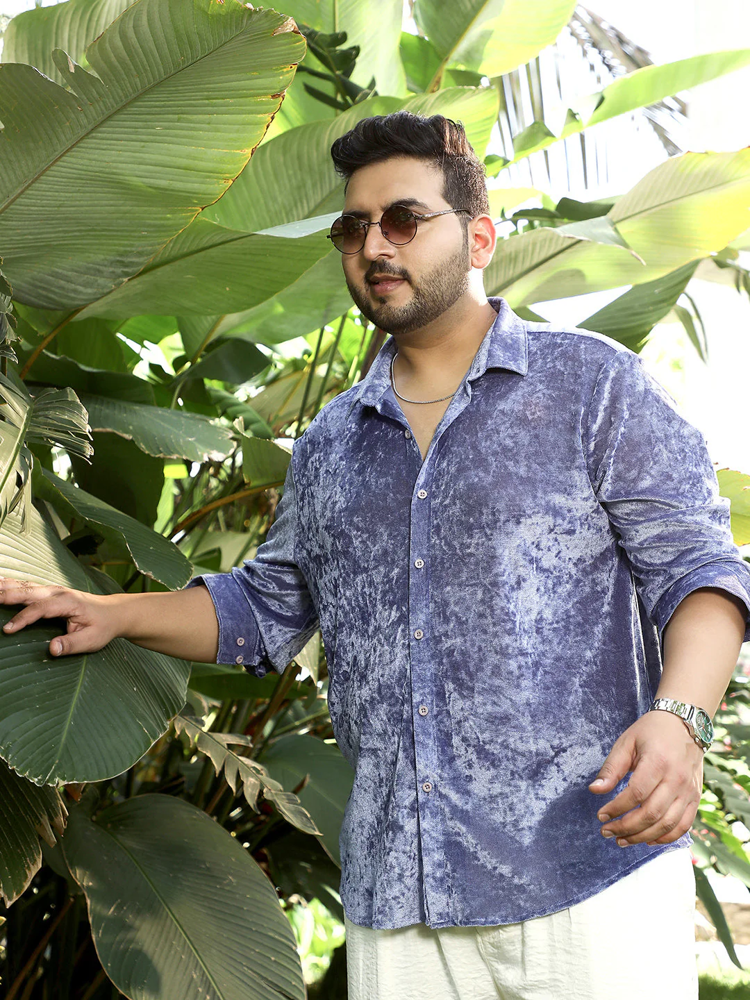Solid Velvet Shirt - Image 14