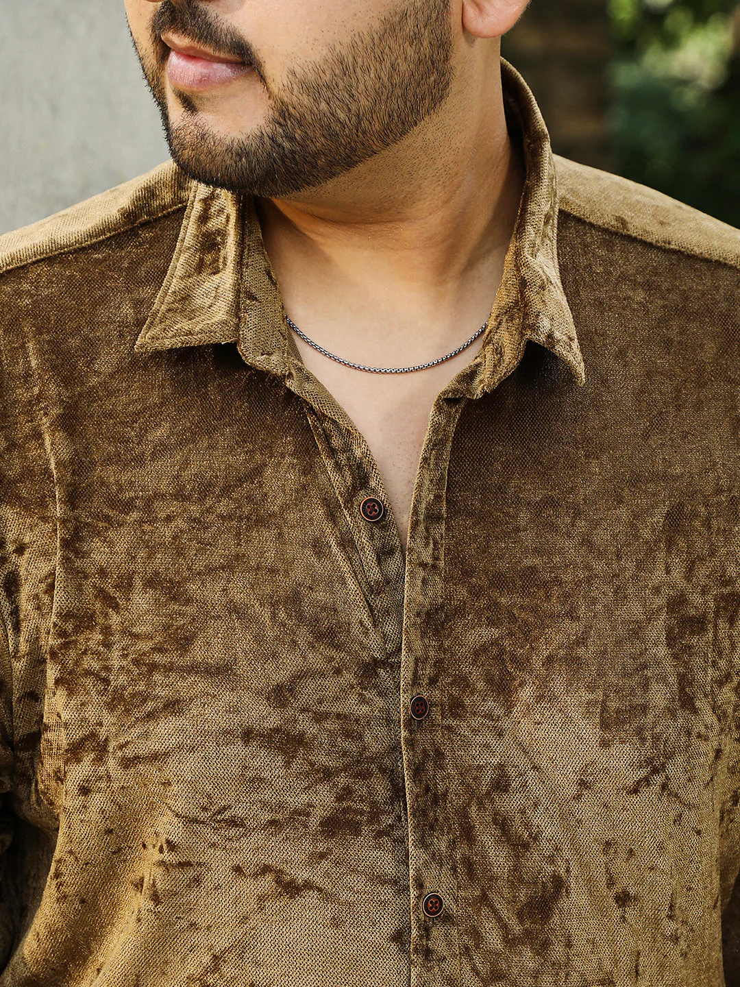Solid Velvet Shirt - Image 7