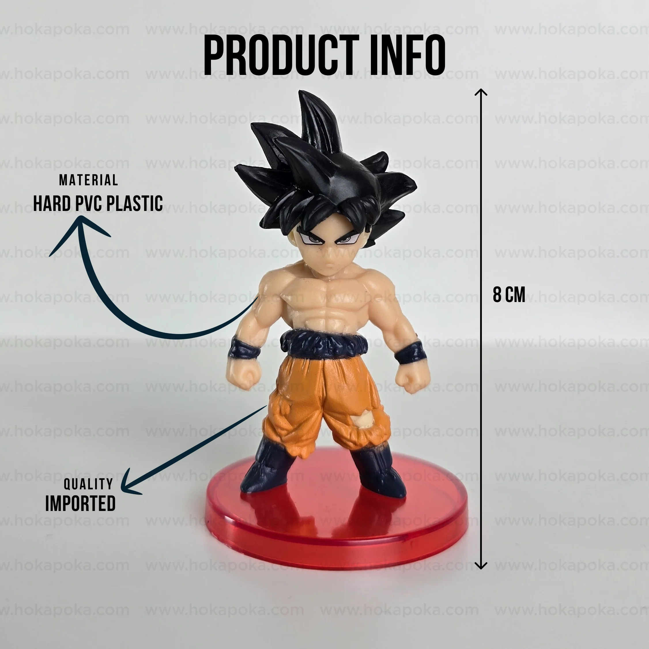 Son Goku Mini PVC Action Figure – 3” Collectible (3 Hair Variants) - Image 11