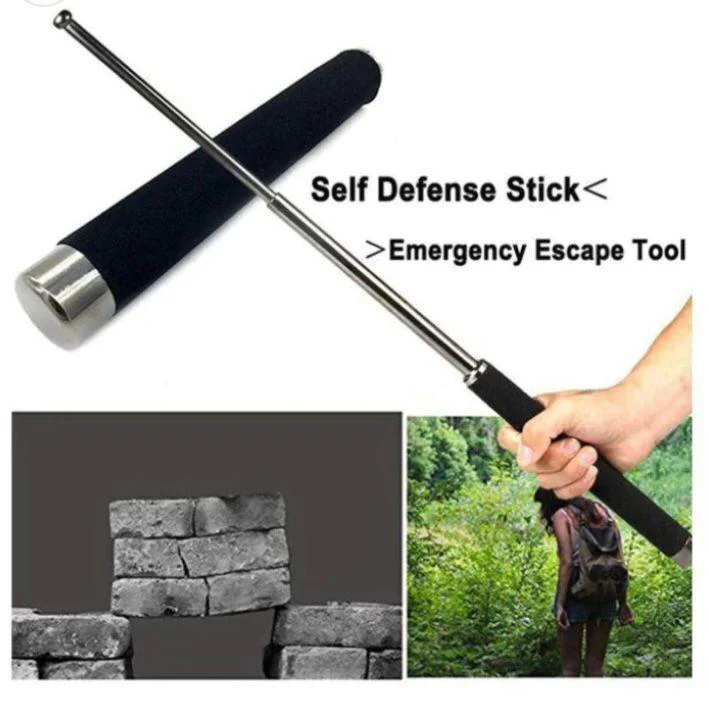 Sotti: Expandable Telescopic Self-Defense Stick with Durable Stainless Steel Build & Non-Slip Grip for Safety & Training - Image 4