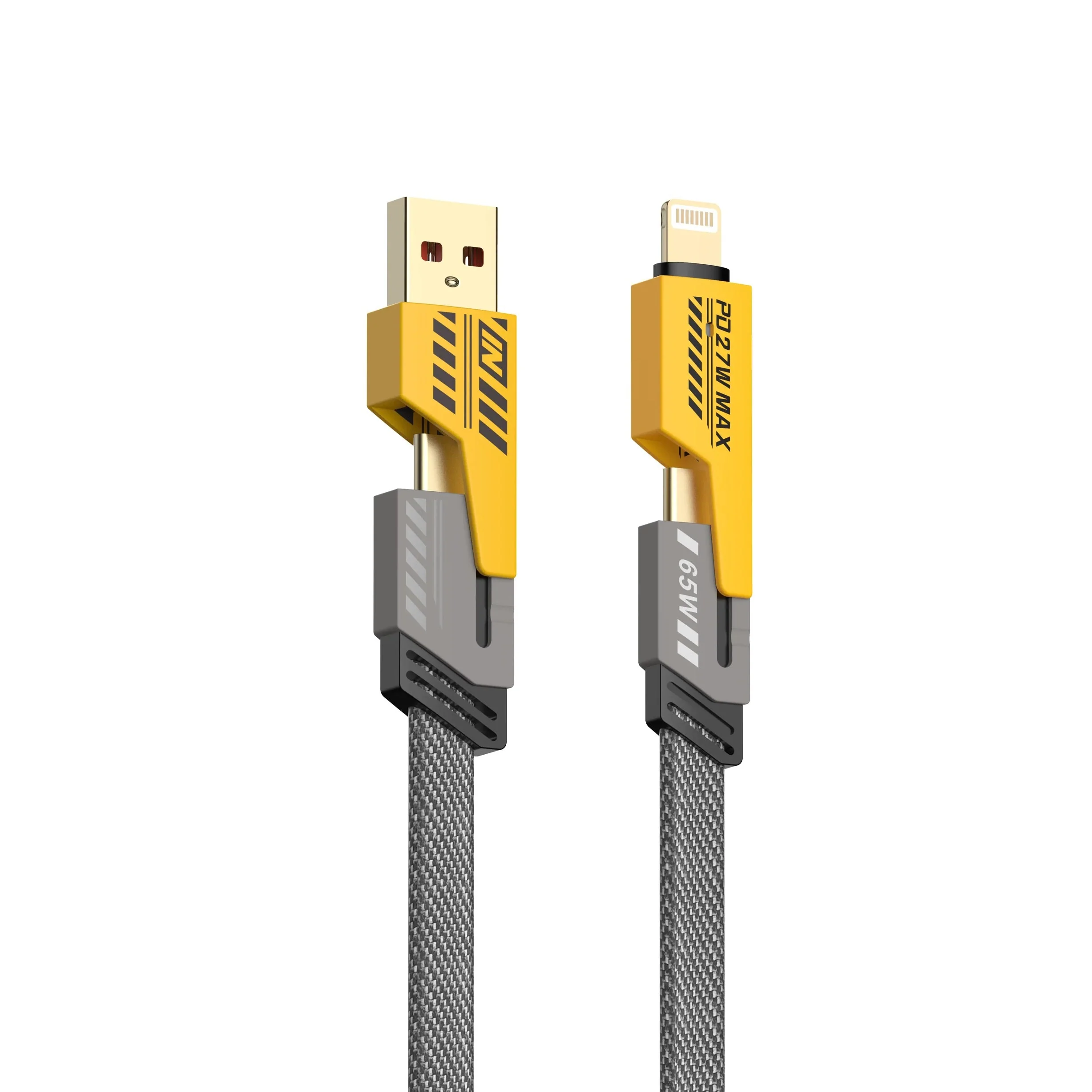 SpeedLink: 4-in-1 65W Fast Charging Data Cable with USB-A, Type-C & Lightning Connectors for High-Speed Charging & Data Transfer - Image 11