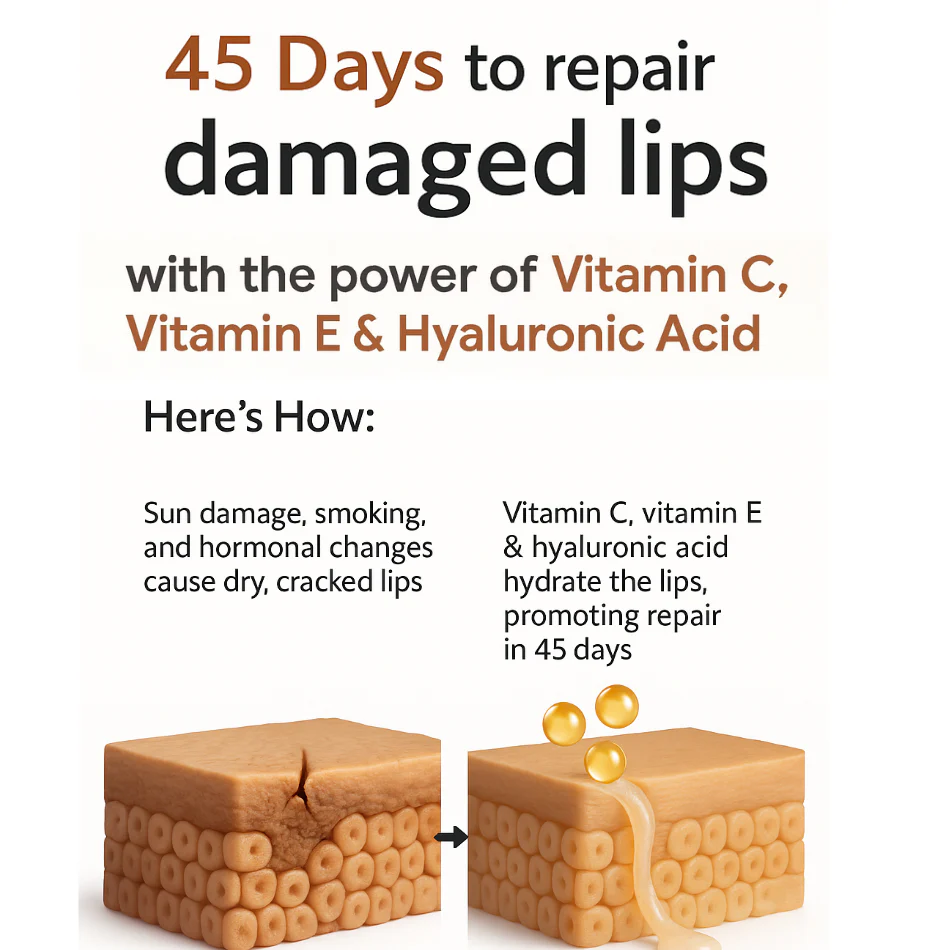 SPF 30 PA++ Brightening Lip Balm with Vitamin C & Hyaluronic Acid 5g | Sun Protection & Hydration - Image 5