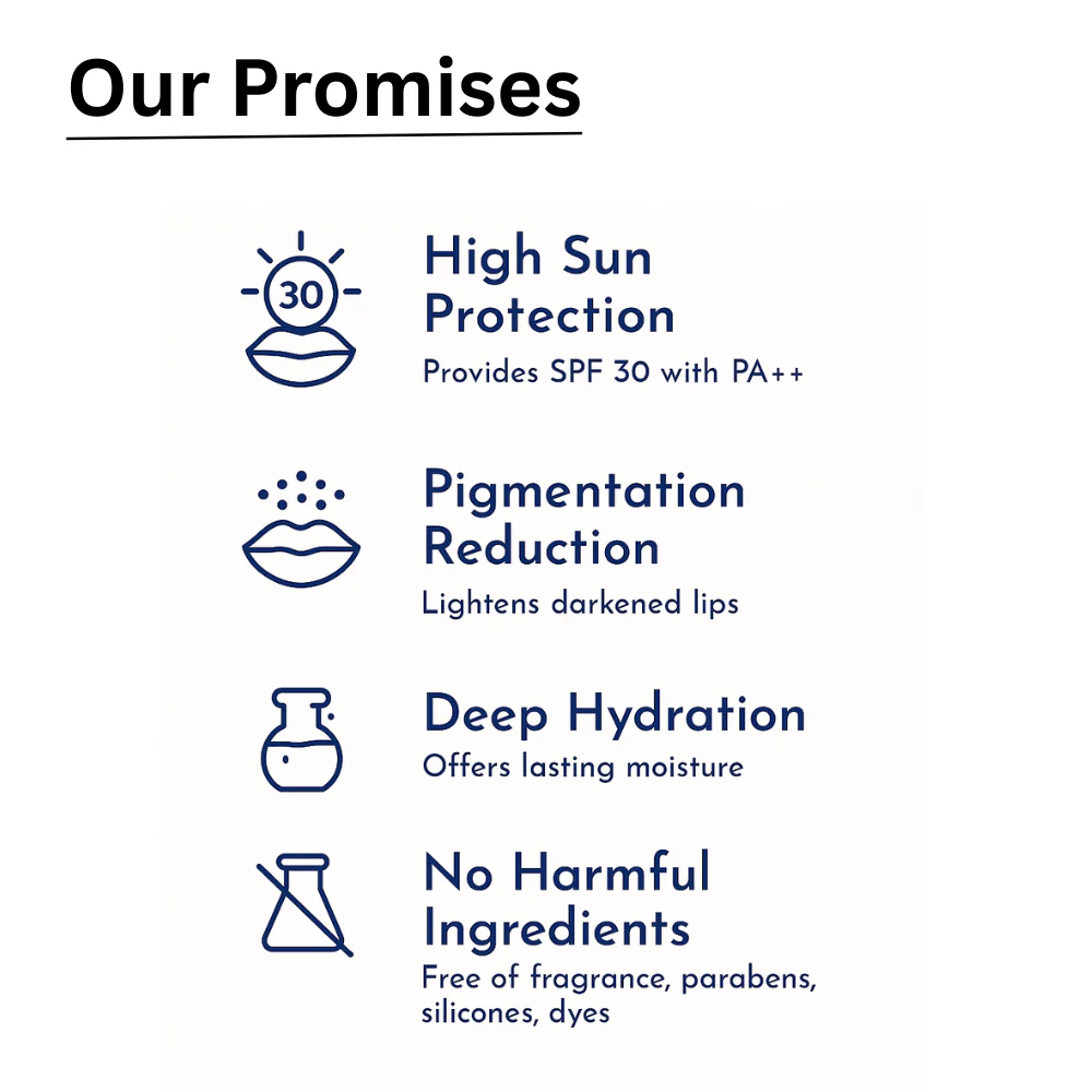 SPF 30 PA++ Brightening Lip Balm with Vitamin C & Hyaluronic Acid 5g | Sun Protection & Hydration - Image 6