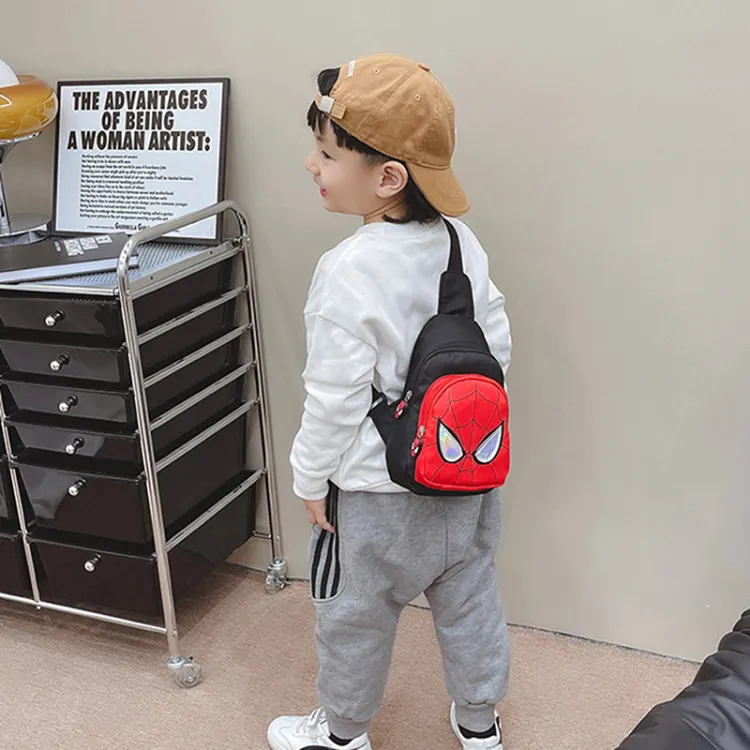Spiderman Design Mini Crossbody Bag for Kids (Black) - Image 7