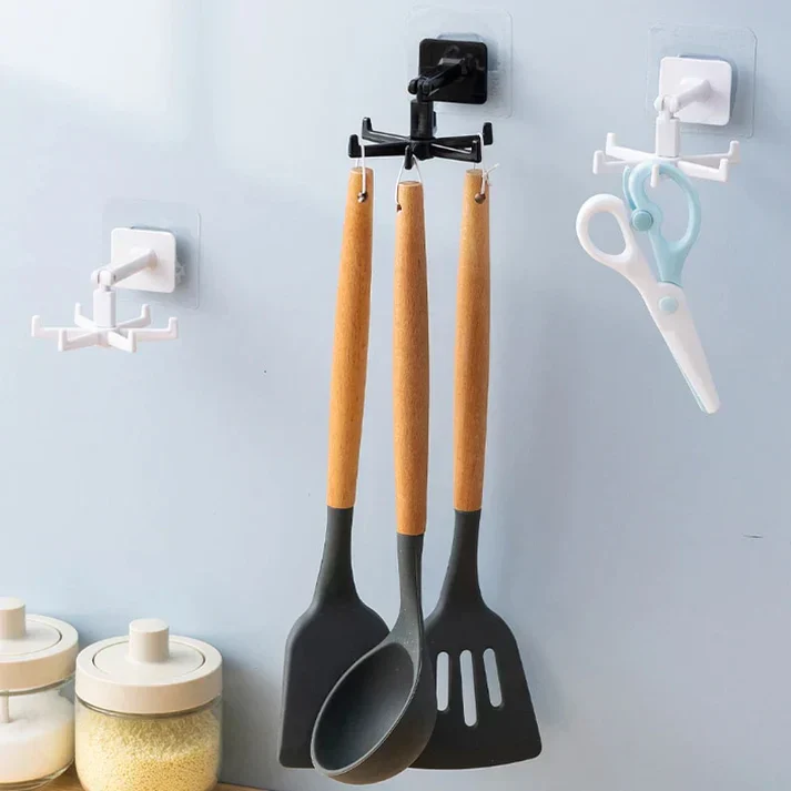 SpinHook: 360° Rotating Hook for Kitchen Organization (Pack of 2) - Image 4