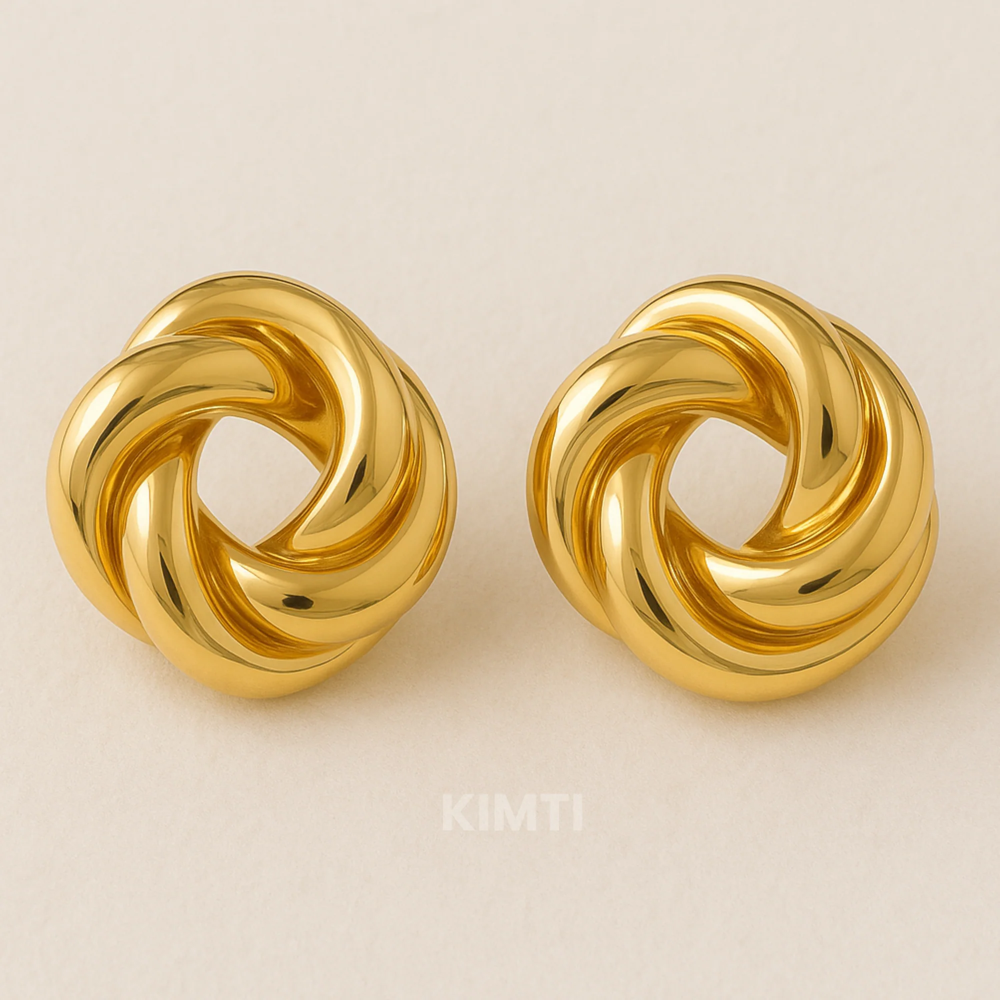 Spiral Statement Earrings - Image 2