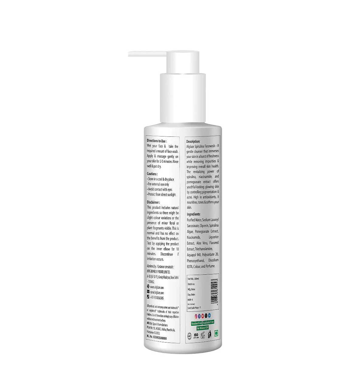 SPIRULINA FACE WASH With Spirulina Algae & Niacinamide( CLK Exclusive) - Image 6