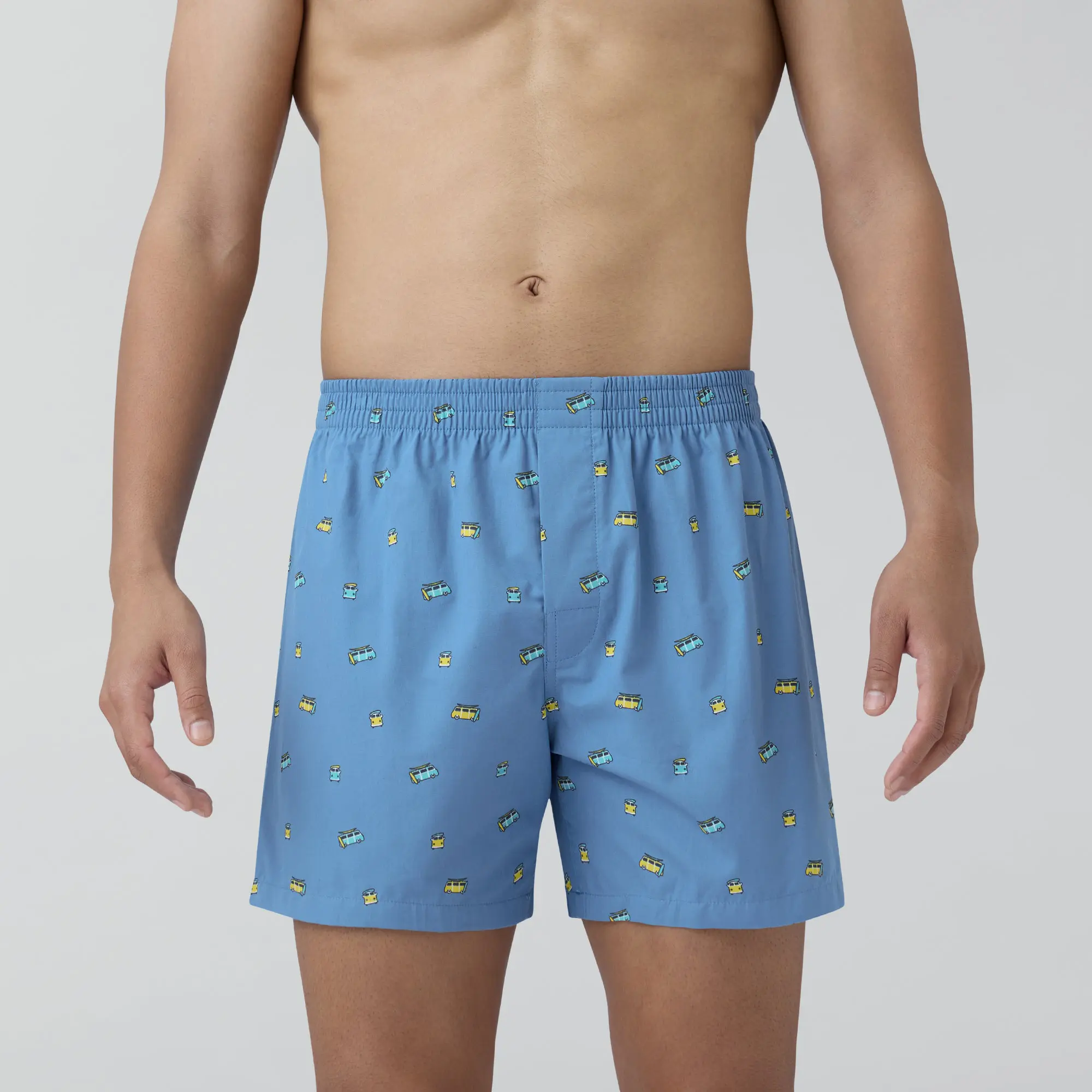 Splash Cotton Boxers - Bus Blue - Image 2