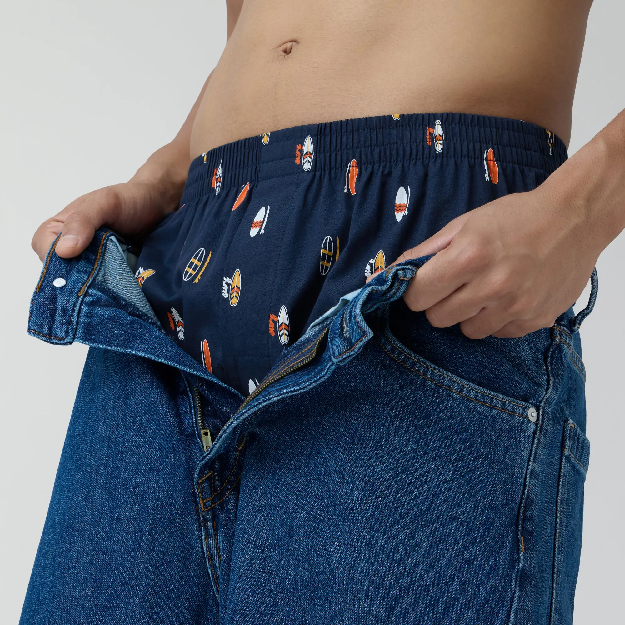 Splash Cotton Boxers - Surfboard Blue - Image 6