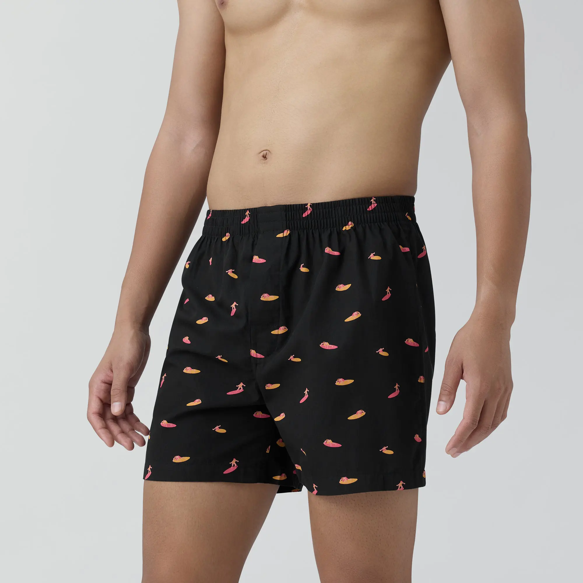 Splash Cotton Boxers - Surfer Black - Image 2