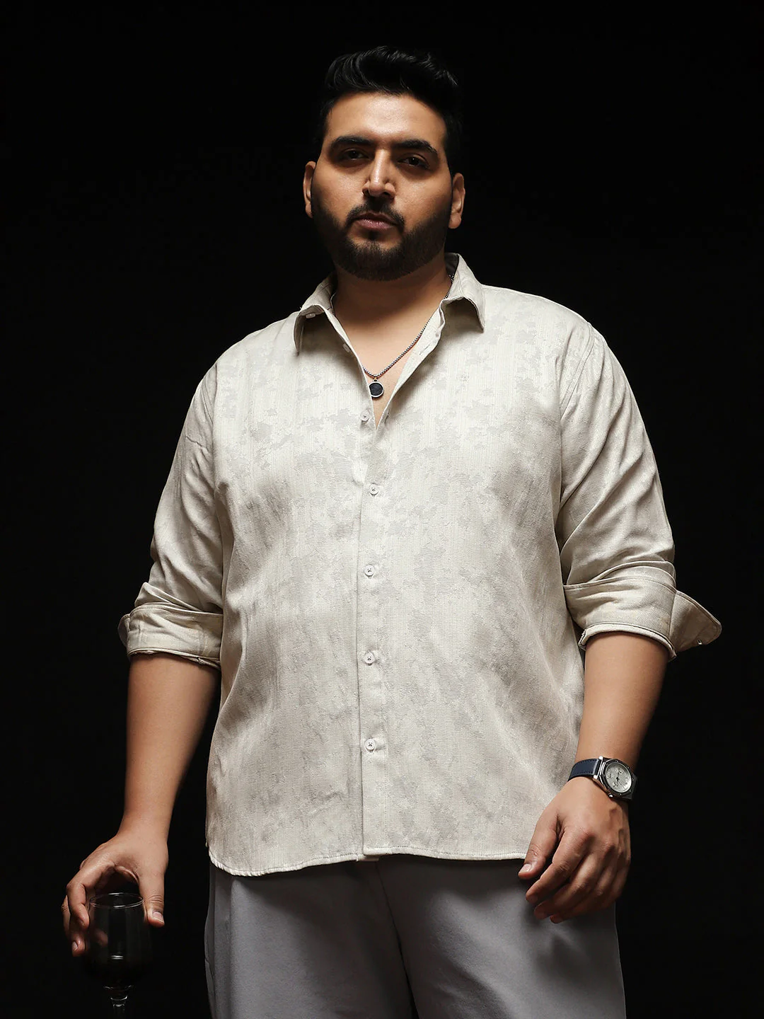 Splash-Jacquard Shirt - Image 72