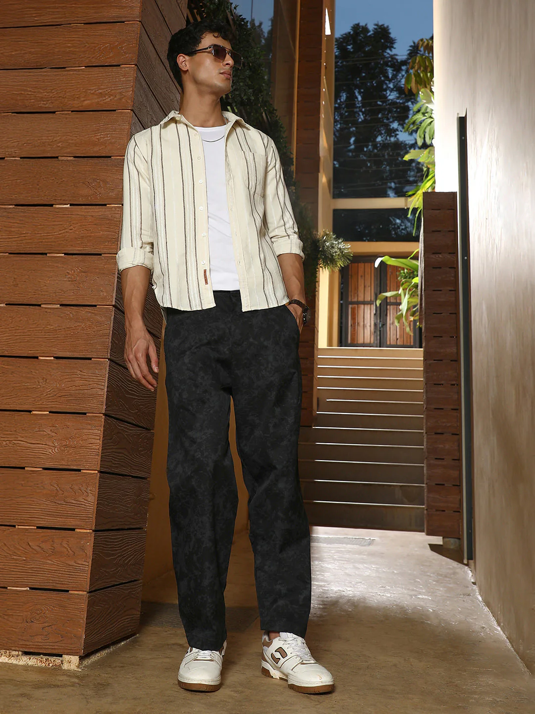 Splatter-Imprint Straight-Fit Trousers - Image 6