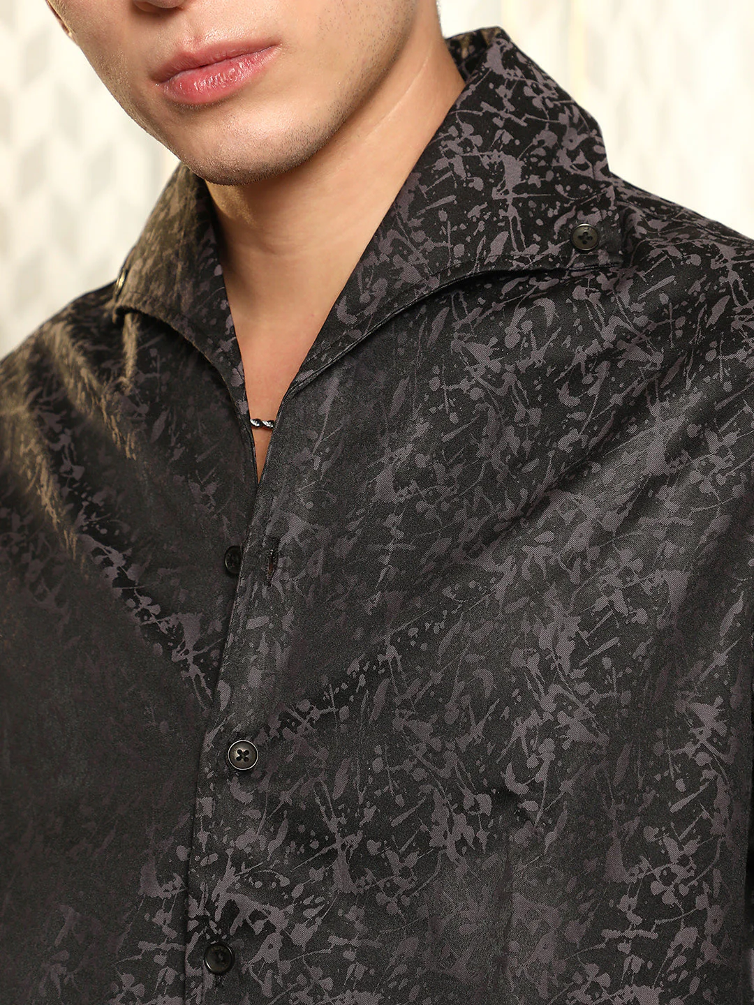 Splatter-Jacquard Shirt - Image 7