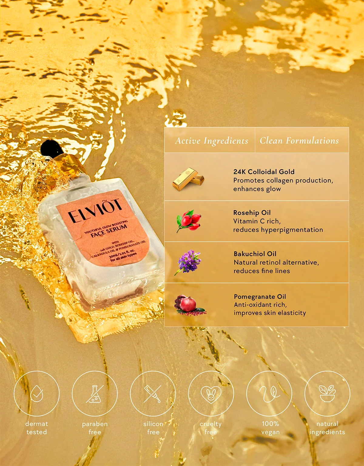Spots Reducing 24K Gold Glow Serum - Image 3