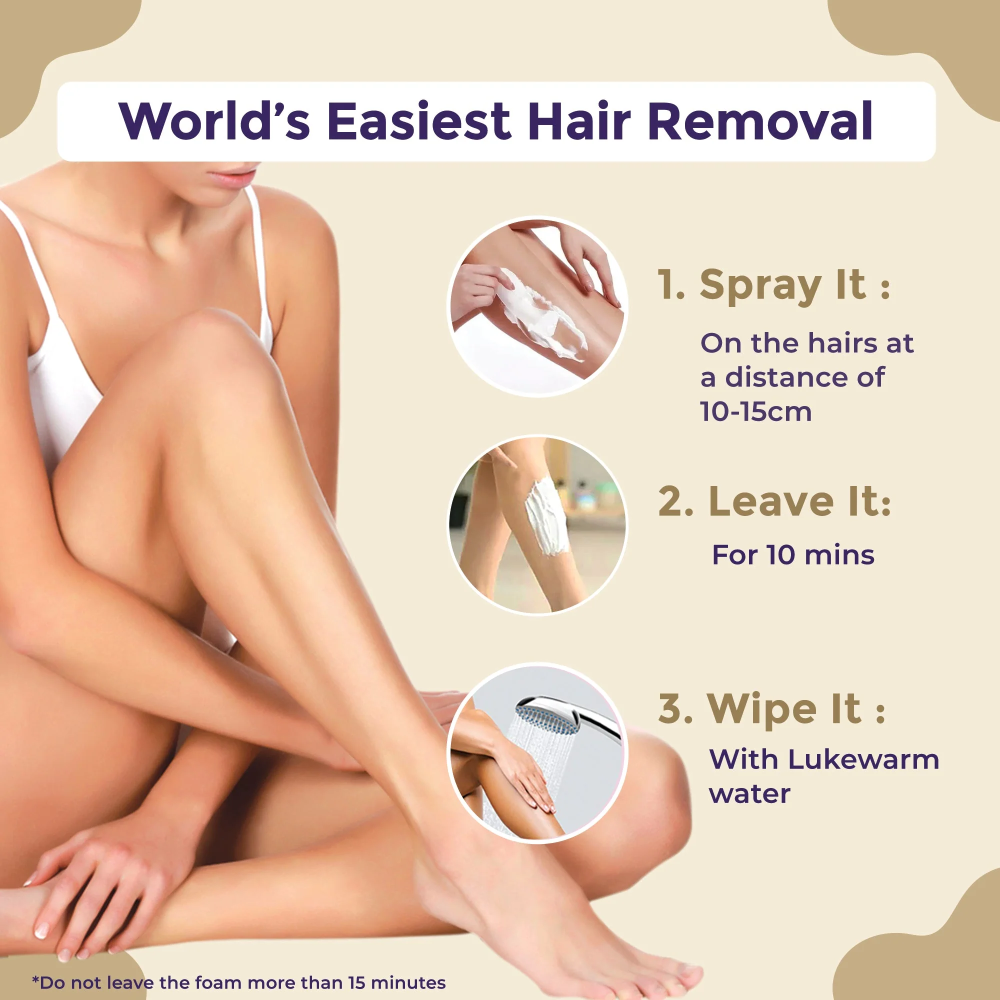 Spray Away Hair Removal Spray - 100ml - Image 7
