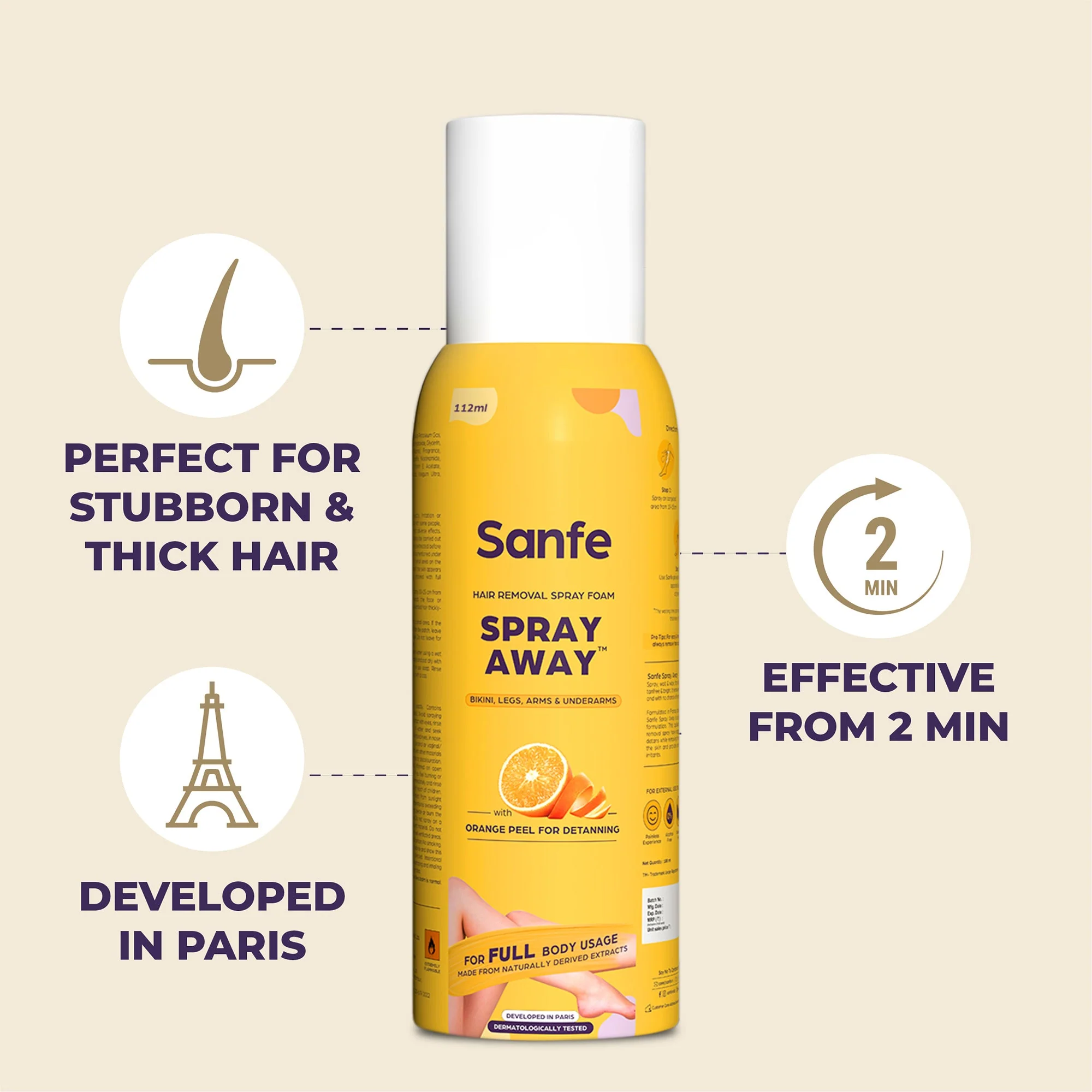 Spray Away Hair Removal Spray - 100ml - Image 8