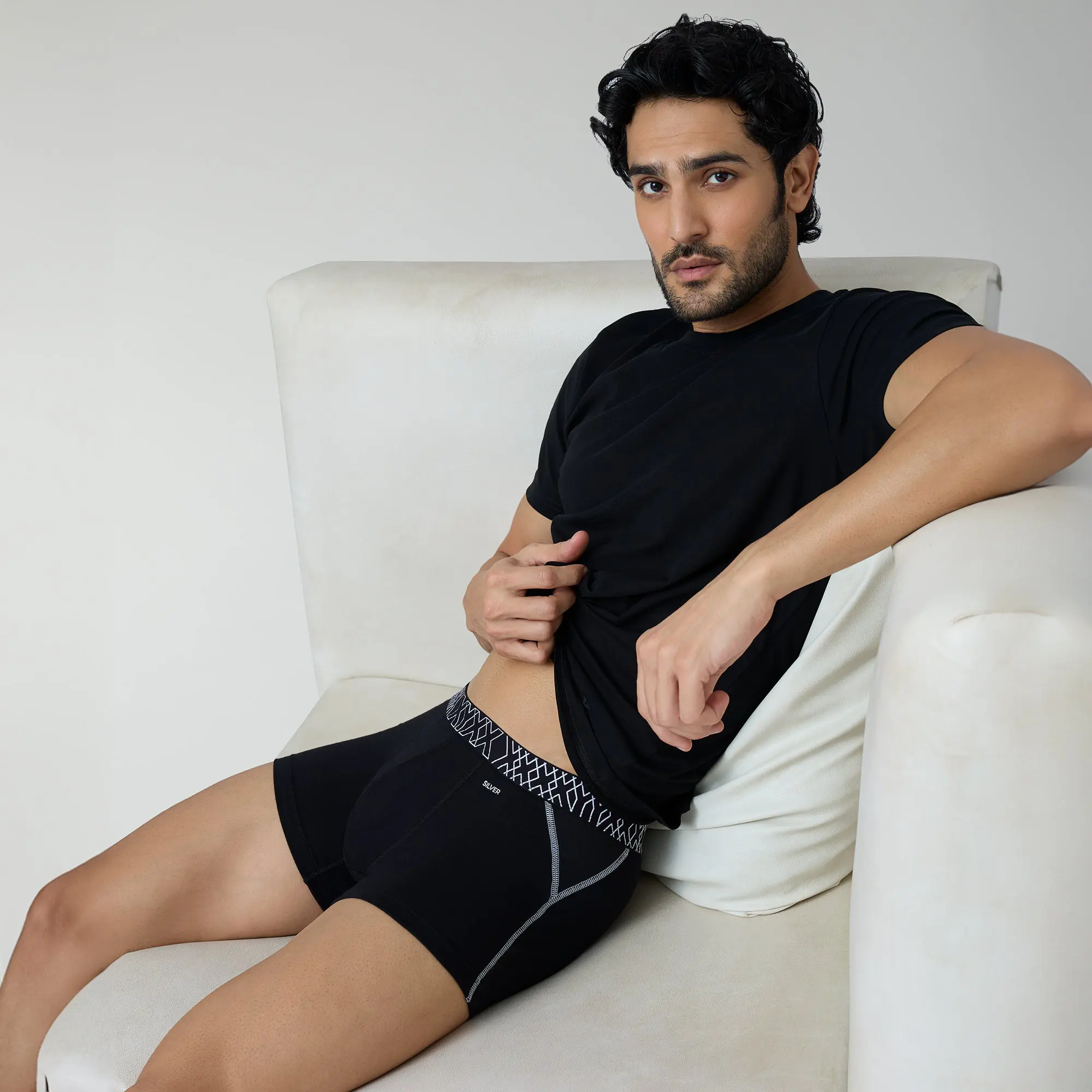 Sprint Cotton Stretch Trunks Black Knight - Image 4