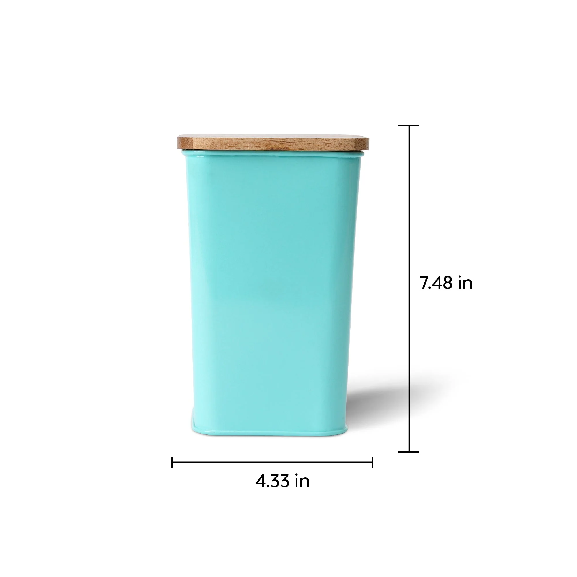 Square Metal Storage Jar - Image 10