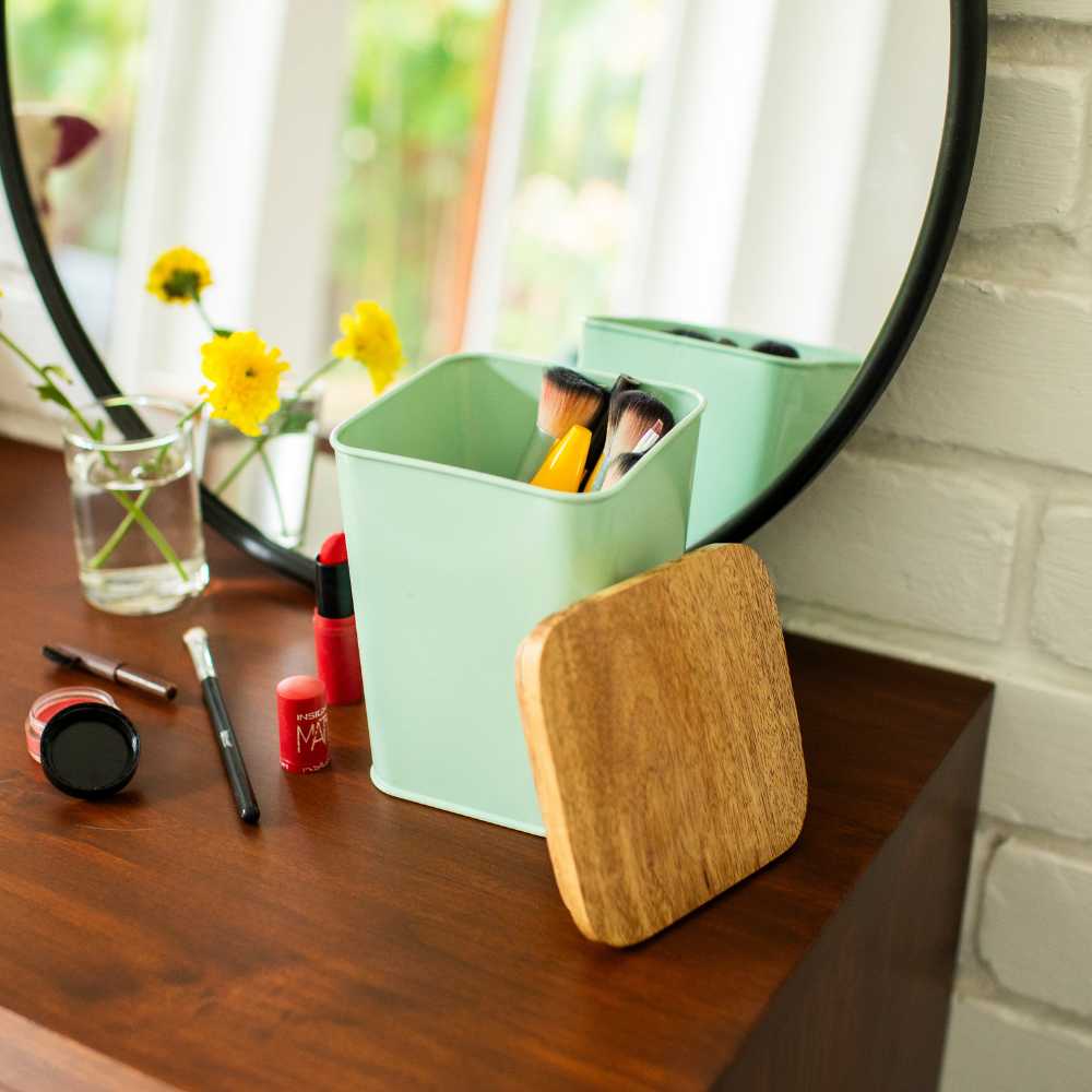 Square Metal Storage Jar - Image 15