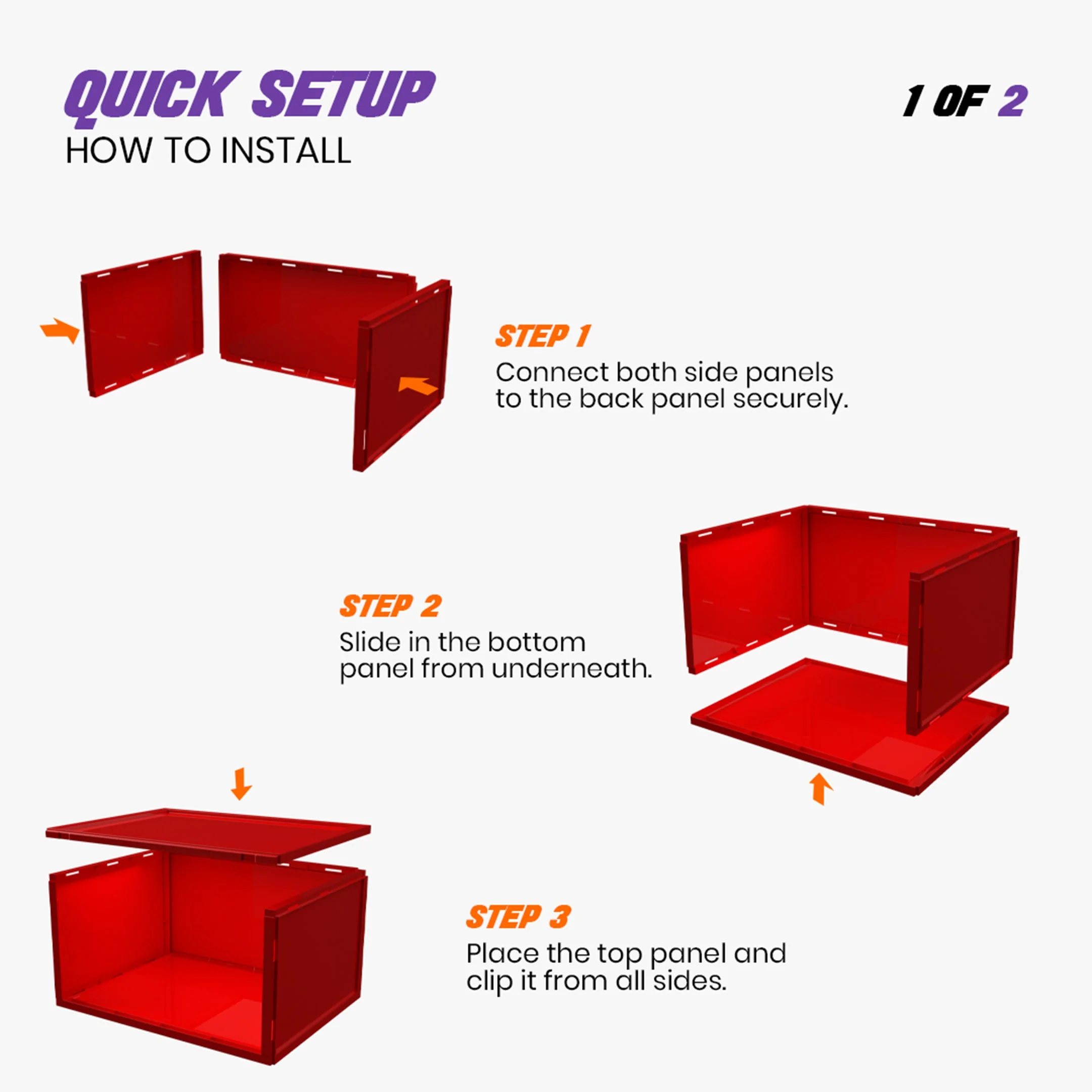 Stack'Em Sneaker Crates | Red (Side Drop) - Image 4