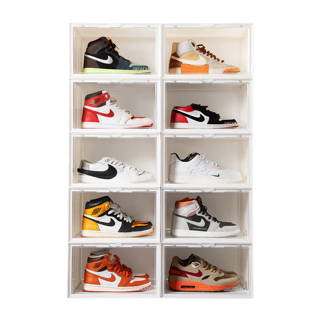 Stack'Em Sneaker Crates | White (Side Drop) - Image 11
