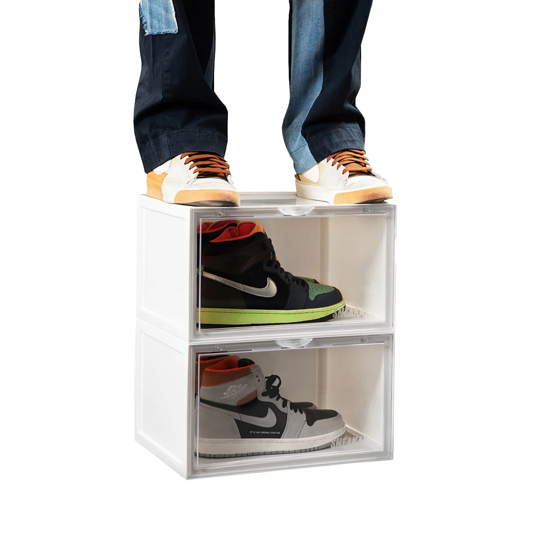 Stack'Em Sneaker Crates | White (Side Drop) - Image 32