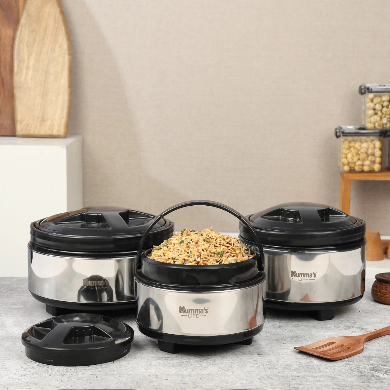 Stainless Steel Casserole Gift Set of 3 - Image 2