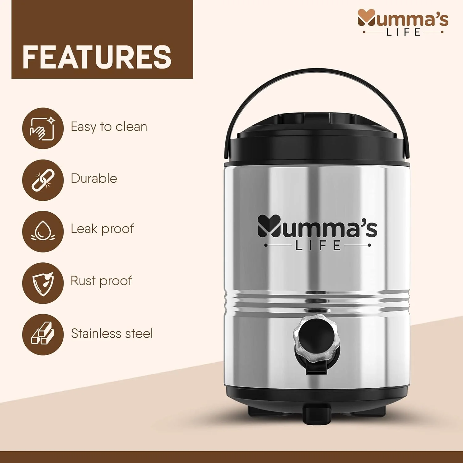 Stainless Steel Insulated Water Jug - Image 7