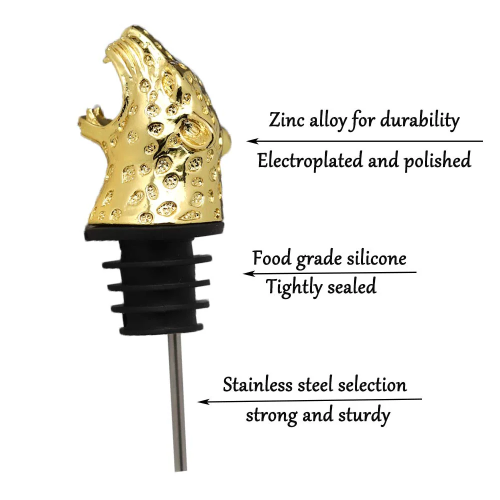 Stainless Steel leapard style Wine Pourer - Image 5