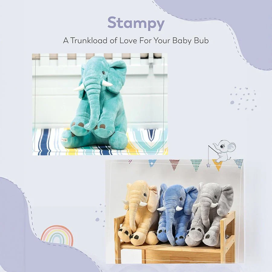Stampy Knitted Soft Toy Elephant - Image 8