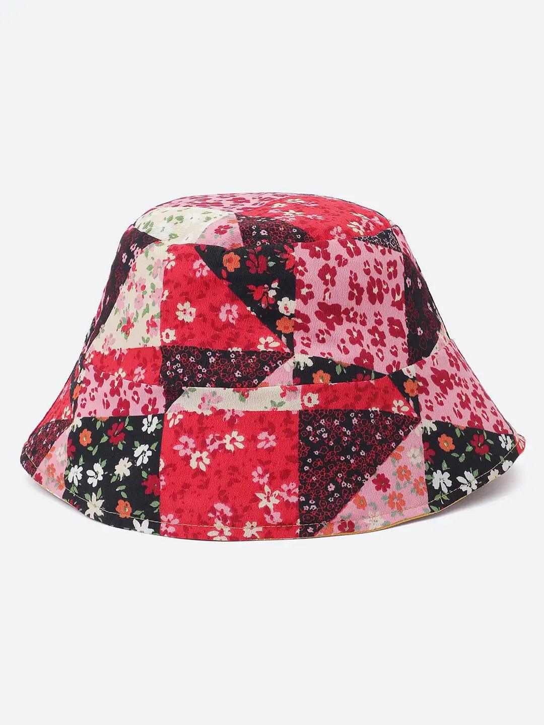 Stared Printed Reversible Women Bucket Hat For Colorful Look - Image 4