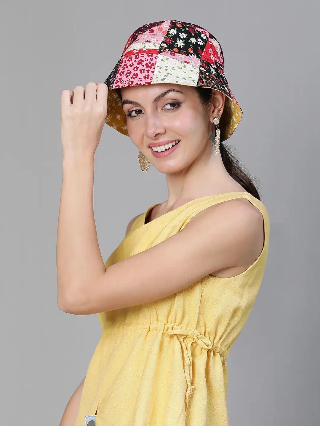 Stared Printed Reversible Women Bucket Hat For Colorful Look - Image 8