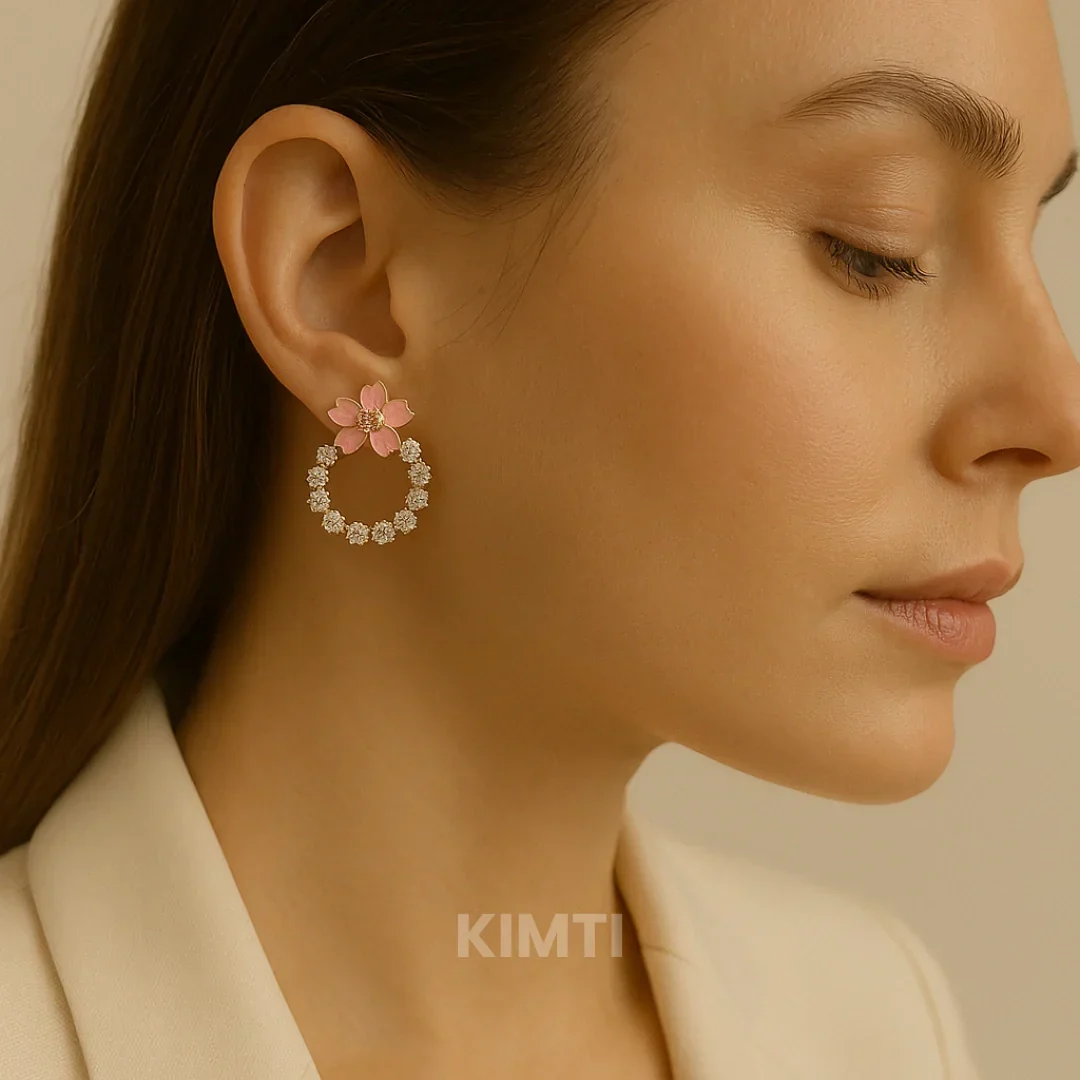Starry Silhouettes Flower Stud Earring — Buy Any 5 for Rs. 599 - Image 2