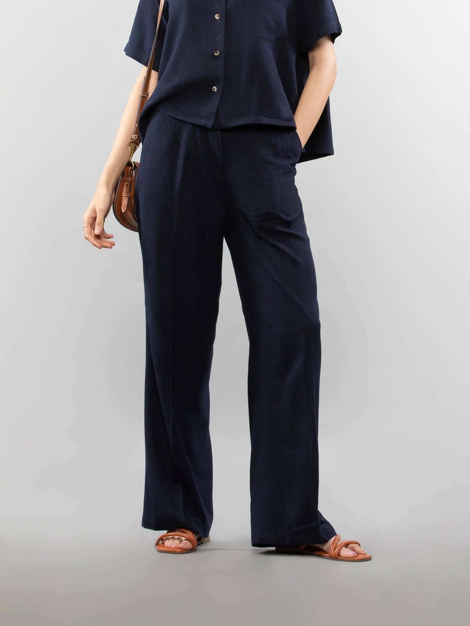 Straight linen pants - Image 18