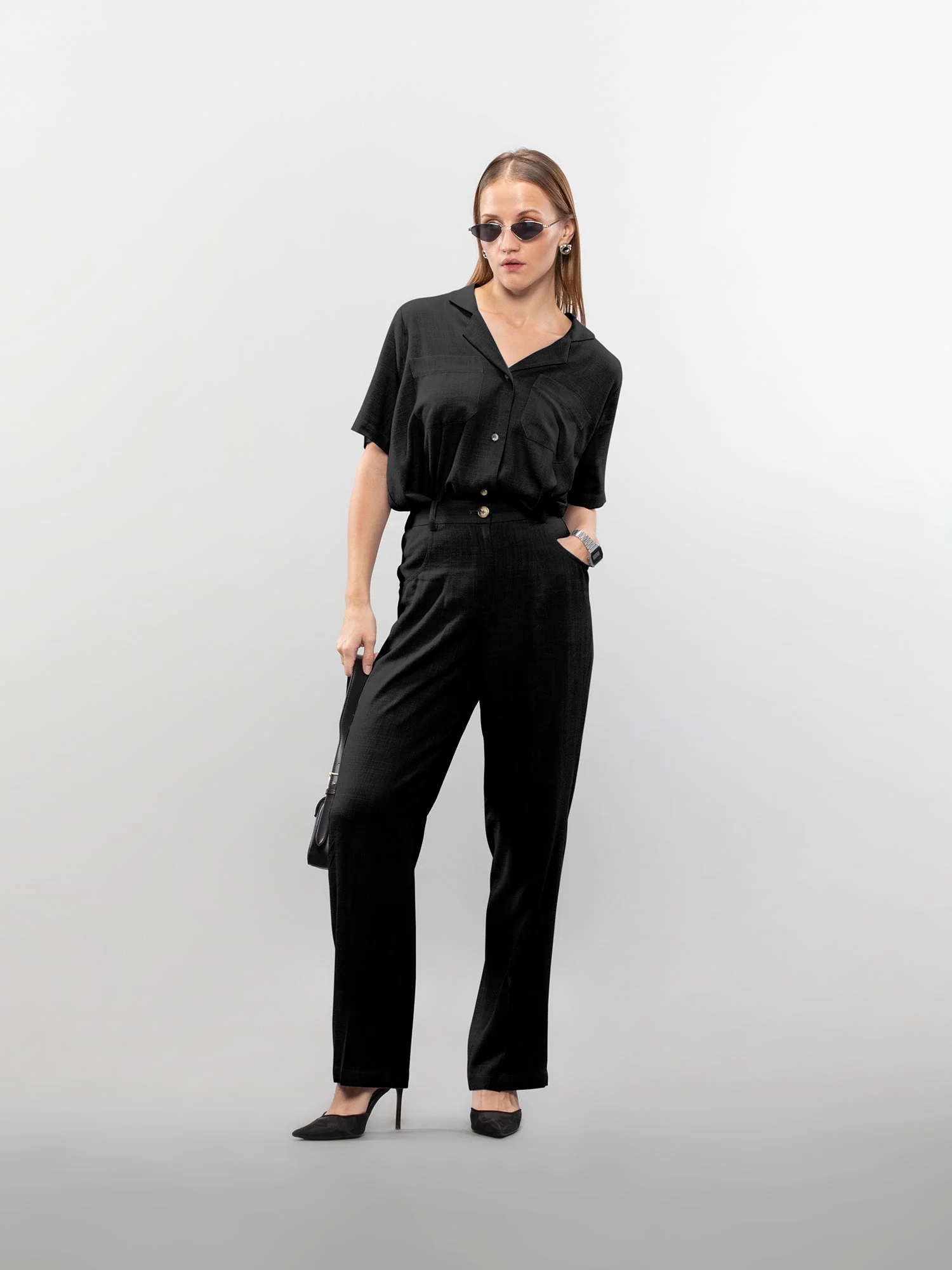 Straight linen pants - Image 27